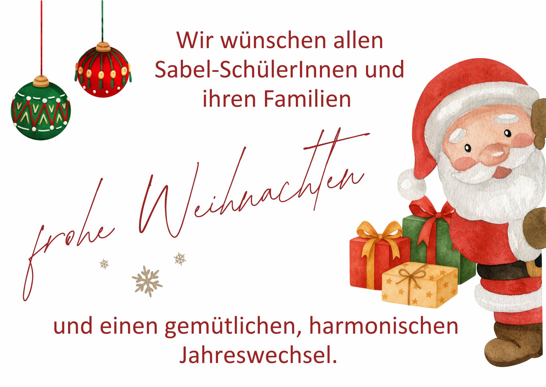 Weihnachtsgruss 2025
